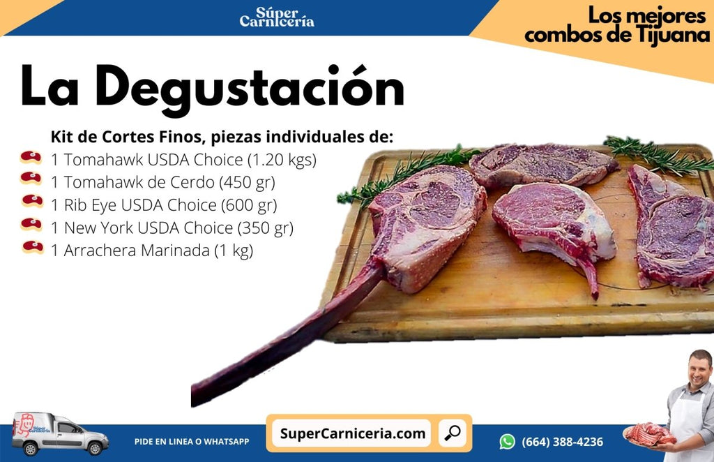La Degustacion - Kit de Cortes Finos en combo para Asar a domicilio | SuperCarniceria.com