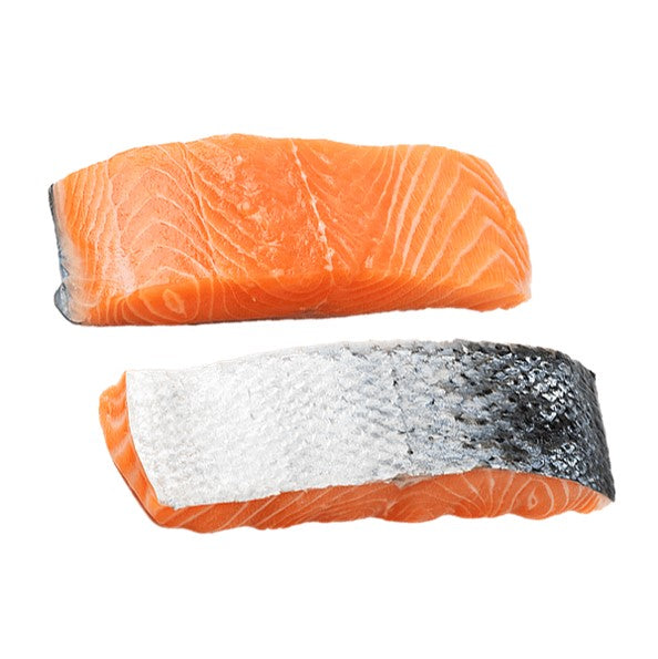 Salmon con Piel Porcionado 6/8oz (1 kg) - Peso Variable